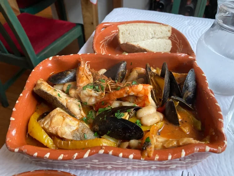 "Alvorada Portuguese restaurant, the owner is the chef and catches the fish himself"