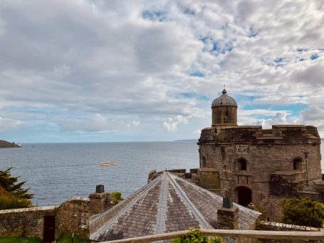 "St Mawes Castle overlooking the coast"